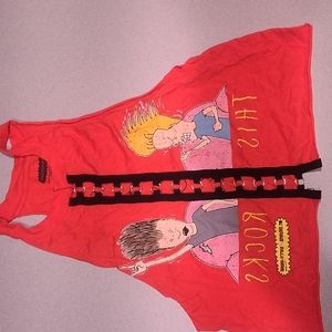 Beavis and butthead crop top
